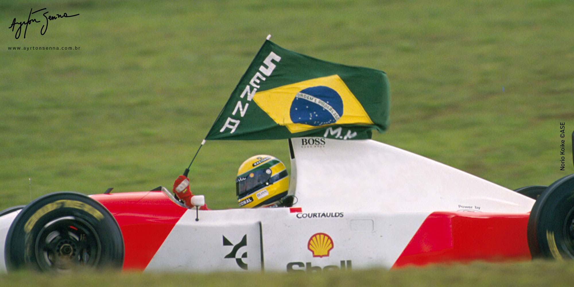 Senna no GP do Brasil